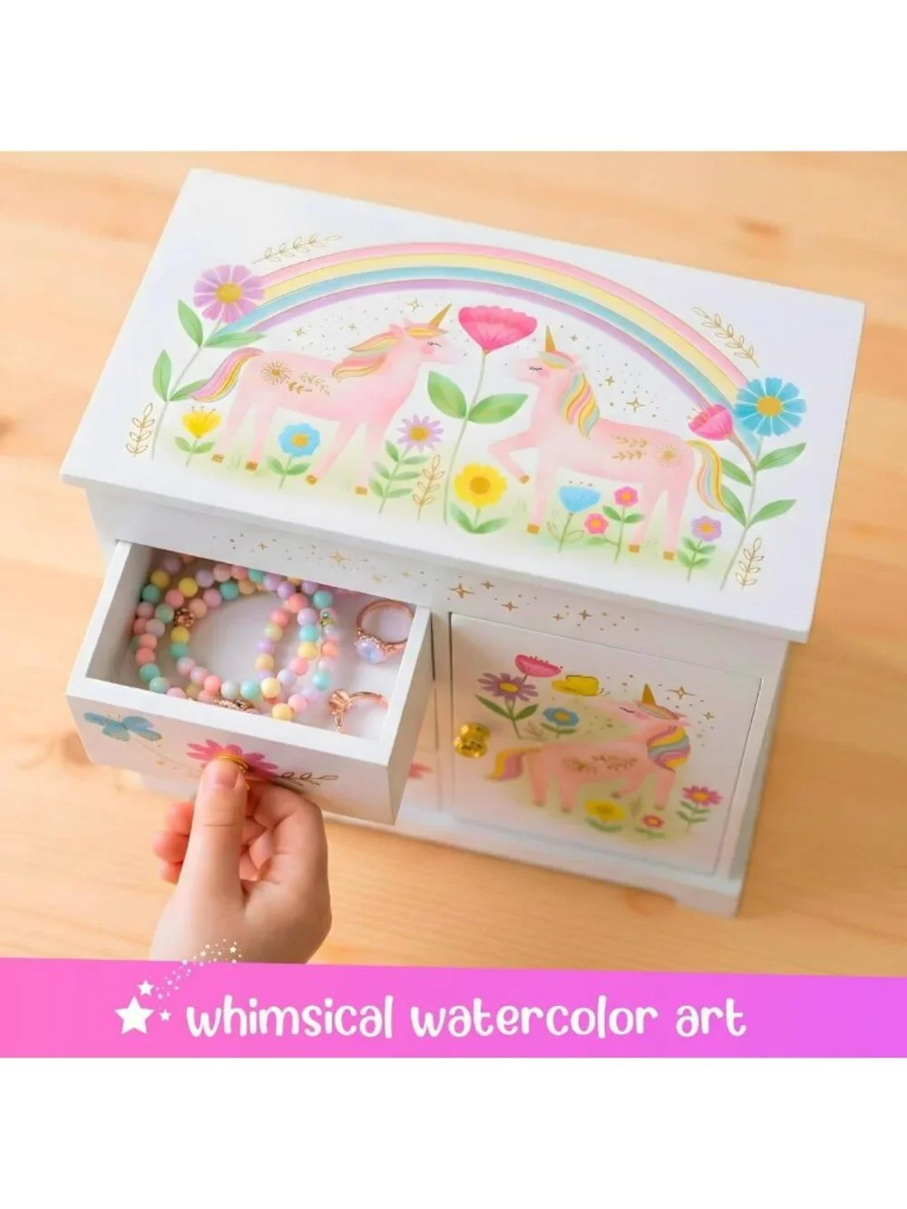 Unicorn Musical Jewelry Box for Girls - Enchanting Gift, Storage & Play